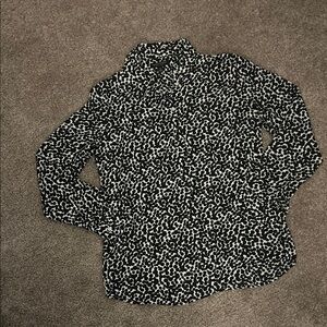 Banana Republic Leopard Print Button-Up Shirt